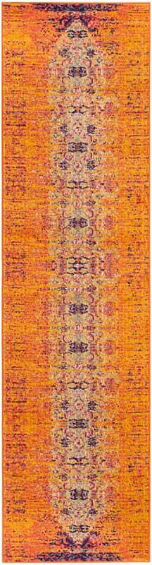 Safavieh Monaco Mnc209H Orange / Multi Vintage / Distressed Area Rug