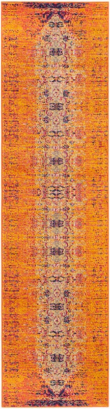 Safavieh Monaco Mnc209H Orange / Multi Vintage / Distressed Area Rug