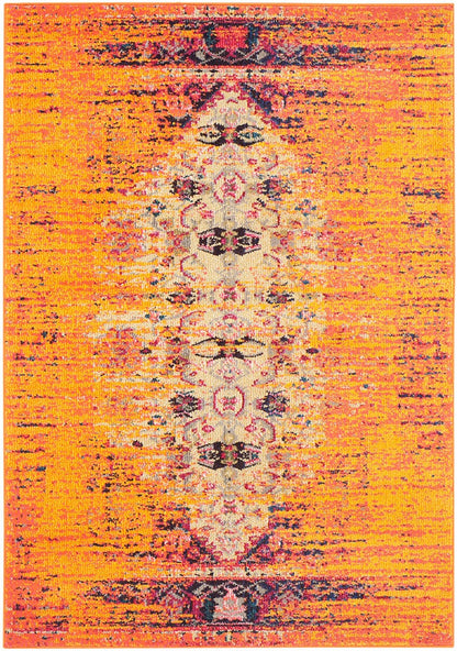 Safavieh Monaco Mnc209H Orange / Multi Vintage / Distressed Area Rug