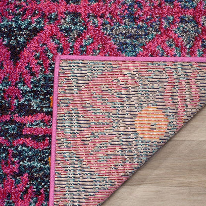 Safavieh Monaco Mnc213D Pink / Multi Ikat Area Rug