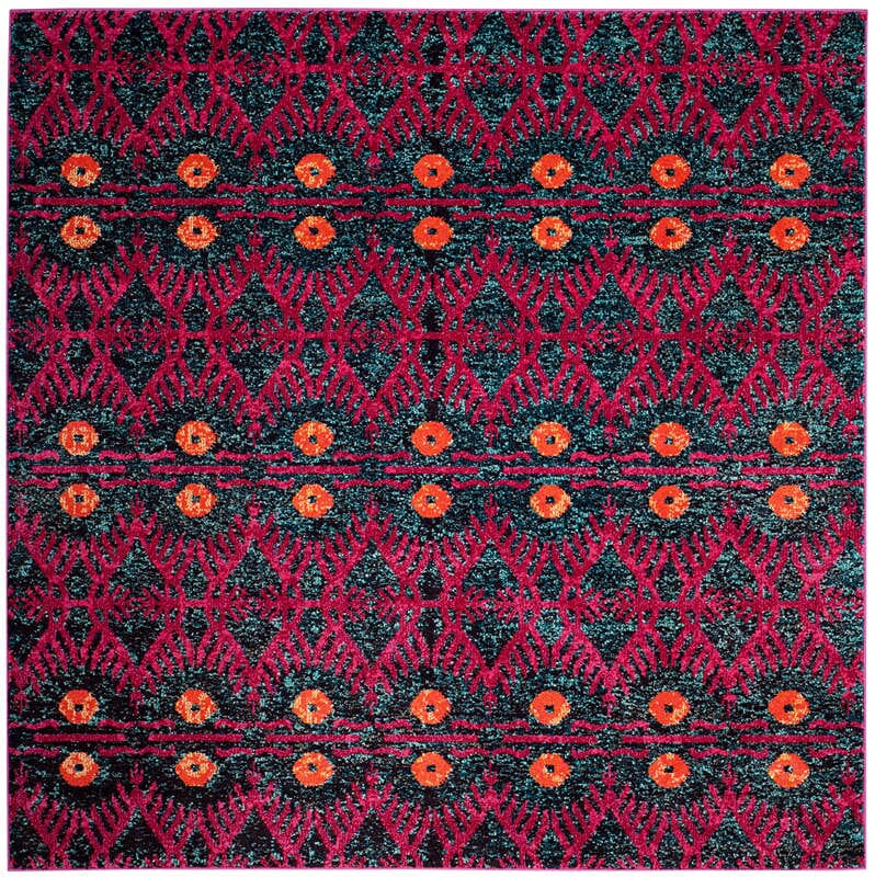 Safavieh Monaco Mnc213D Pink / Multi Ikat Area Rug