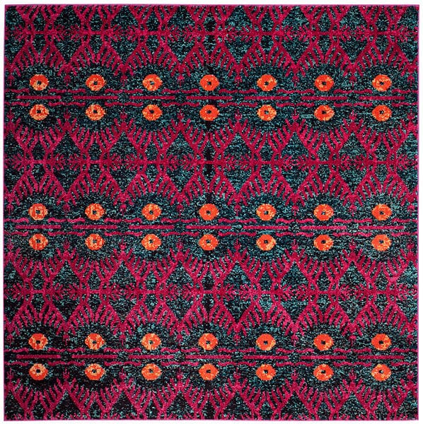 Safavieh Monaco Mnc213D Pink / Multi Ikat Area Rug