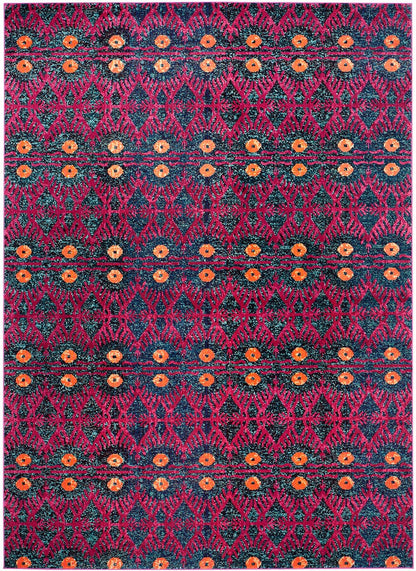 Safavieh Monaco Mnc213D Pink / Multi Ikat Area Rug