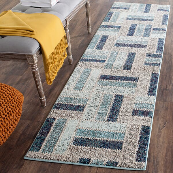 Safavieh Monaco Mnc214E Grey / Blue Rugs.