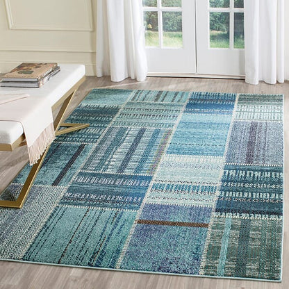 Safavieh Monaco Mnc215F Multi Geometric Area Rug