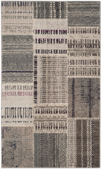 Safavieh Monaco Mnc215G Grey / Multi Geometric Area Rug