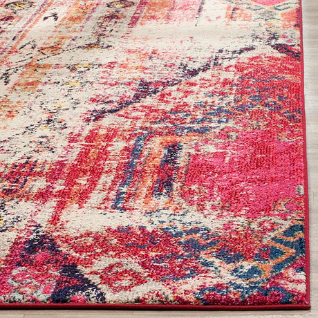 Safavieh Monaco Mnc222D Magenta / Multi Rugs.