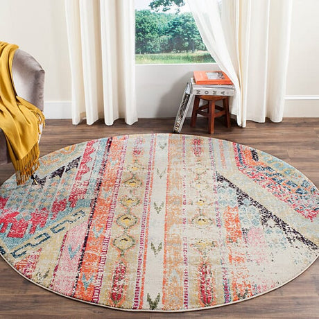 Safavieh Monaco Mnc222F Multi Vintage / Distressed Area Rug