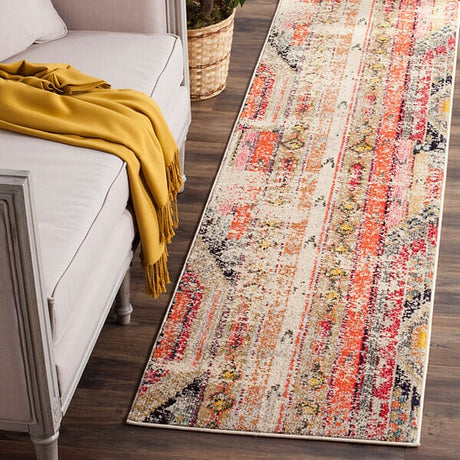 Safavieh Monaco Mnc222G Light Grey / Multi Rugs.