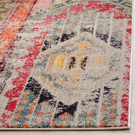 Safavieh Monaco Mnc222G Light Grey / Multi Rugs.