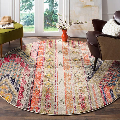 Safavieh Monaco Mnc222G Light Grey / Multi Rugs.