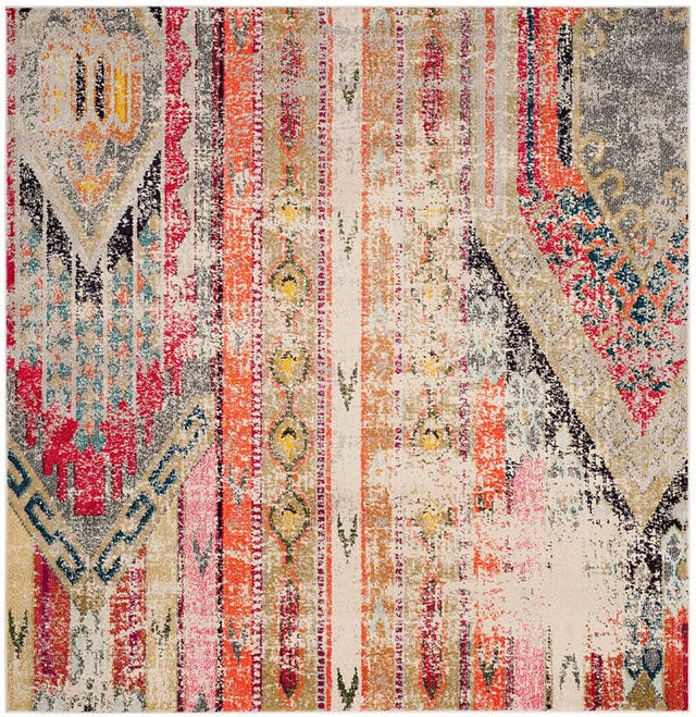 Safavieh Monaco Mnc222G Light Grey / Multi Vintage / Distressed Area Rug