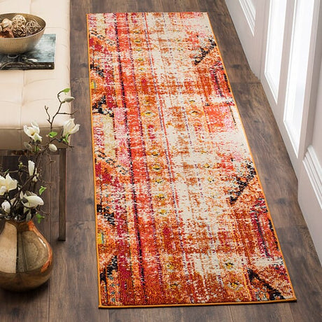 Safavieh Monaco Mnc222H Orange / Multi Rugs.