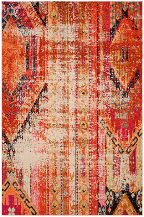 Safavieh Monaco Mnc222H Orange / Multi Rugs.