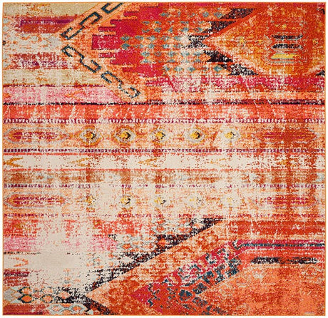 Safavieh Monaco Mnc222H Orange / Multi Rugs.