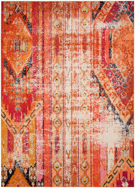 Safavieh Monaco Mnc222H Orange / Multi Rugs.