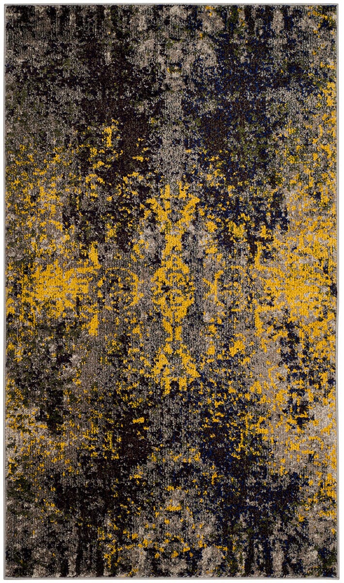 Safavieh Monaco Mnc223G Grey / Multi Vintage / Distressed Area Rug