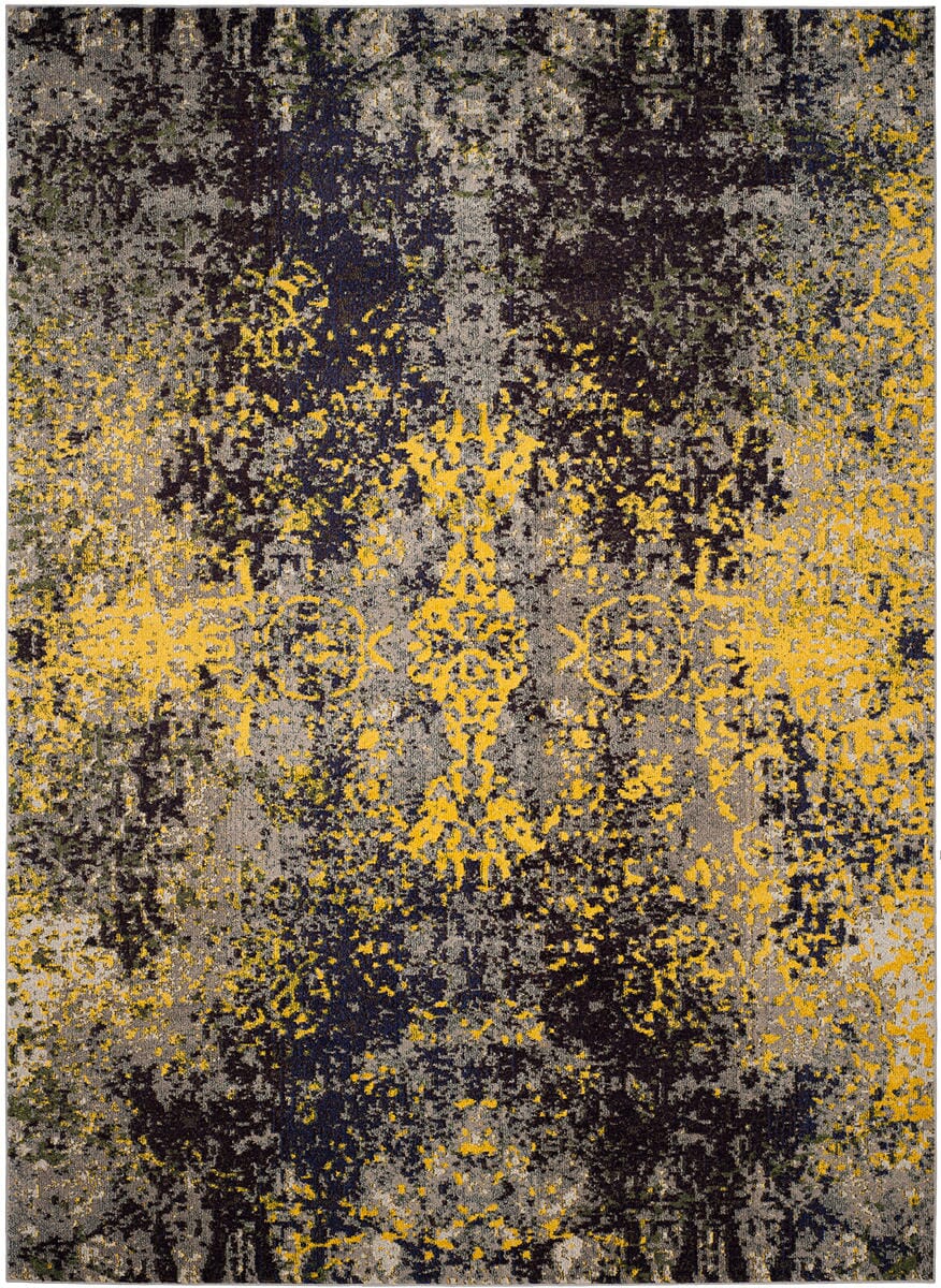 Safavieh Monaco Mnc223G Grey / Multi Vintage / Distressed Area Rug