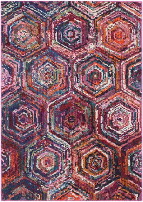 Safavieh Monaco Mnc224D Pink / Multi Rugs.