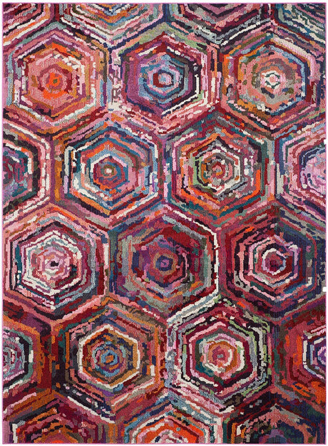 Safavieh Monaco Mnc224D Pink / Multi Rugs.