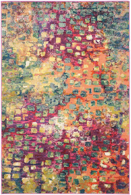 Safavieh Monaco Mnc225D Pink / Multi Area Rug