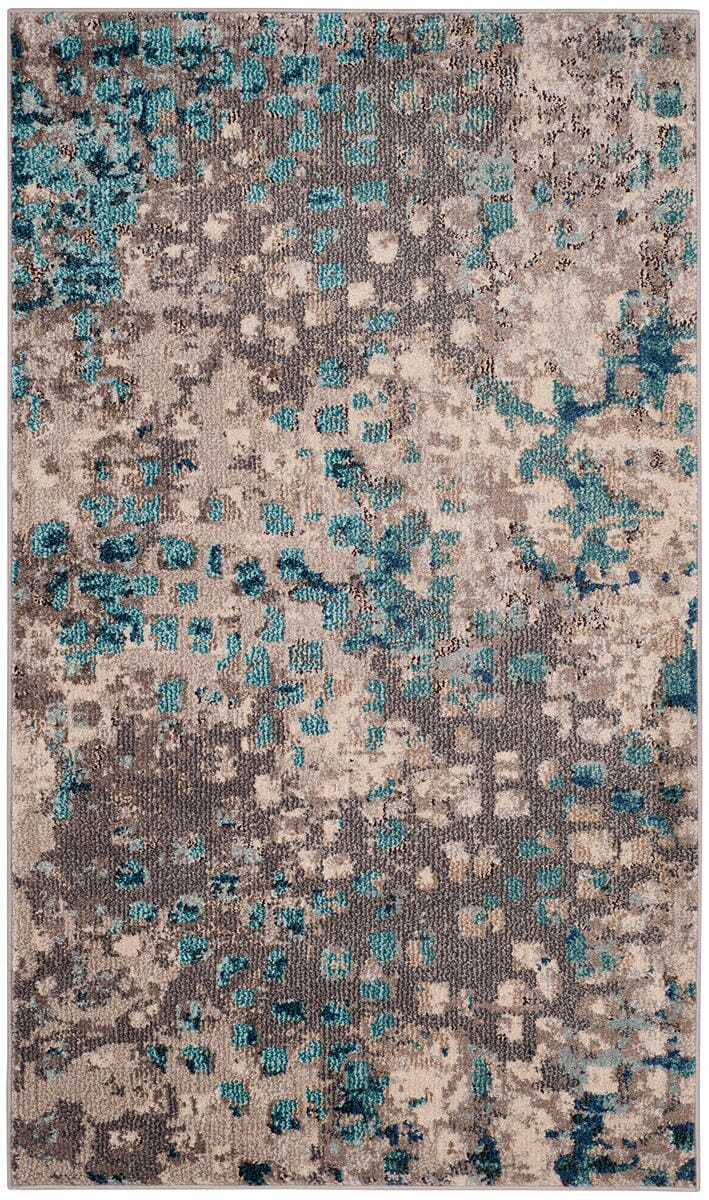 Safavieh Monaco Mnc225E Grey / Light Blue Rugs.