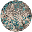 Safavieh Monaco Mnc225E Grey / Light Blue Rugs.