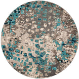 Safavieh Monaco Mnc225E Grey / Light Blue Rugs.