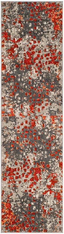 Safavieh Monaco Mnc225H Grey / Orange Rugs.