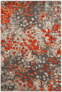 Safavieh Monaco Mnc225H Grey / Orange Rugs.