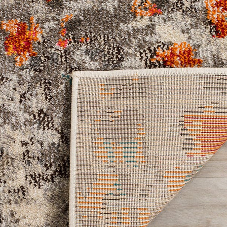 Safavieh Monaco Mnc225H Grey / Orange Rugs.