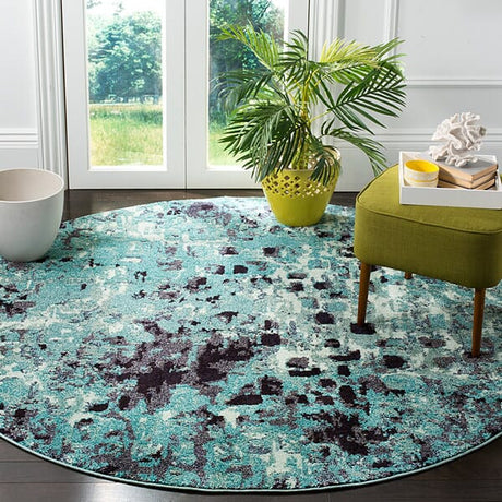 Safavieh Monaco Mnc225J Light Blue / Multi Rugs.