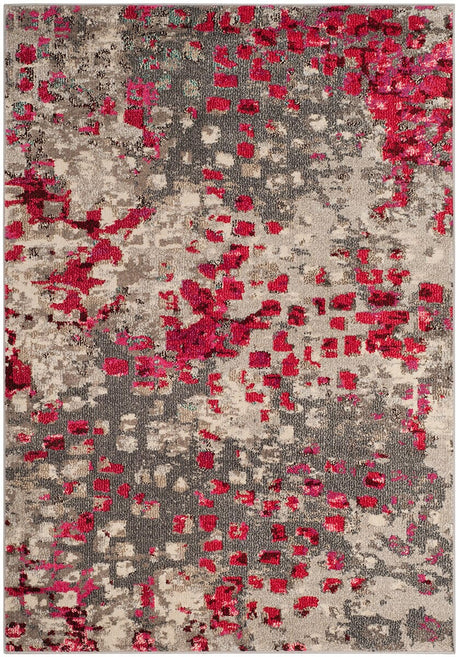 Safavieh Monaco Mnc225R Grey / Fuchsia Rugs.