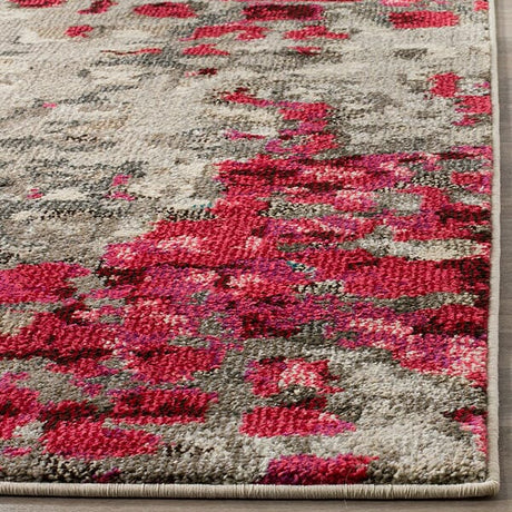 Safavieh Monaco Mnc225R Grey / Fuchsia Rugs.