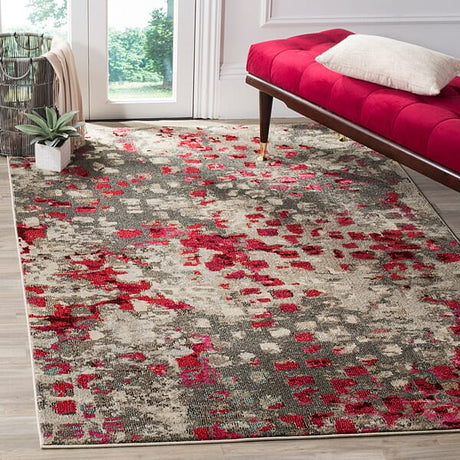 Safavieh Monaco Mnc225R Grey / Fuchsia Rugs.