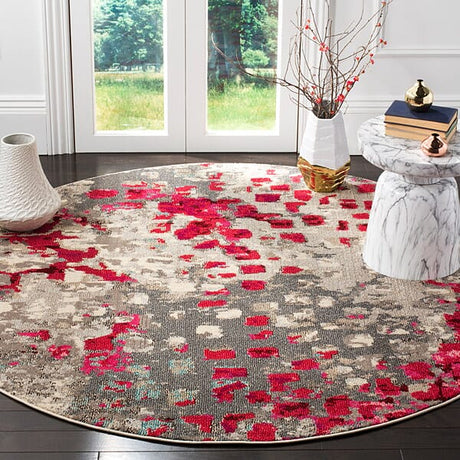 Safavieh Monaco Mnc225R Grey / Fuchsia Rugs.