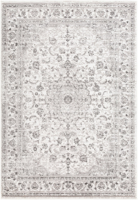 Surya Monte Carlo Mnc-2319 Light Gray, Charcoal, White Rugs.