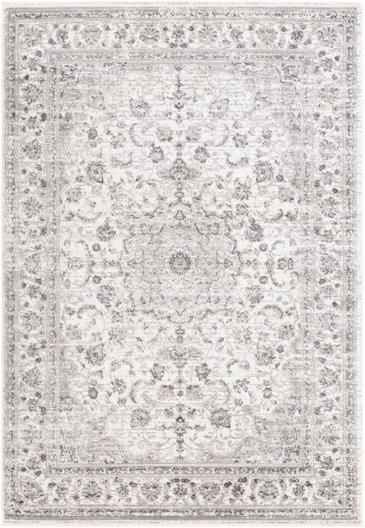 Surya Monte Carlo Mnc-2319 Light Gray, Charcoal, White Area Rug