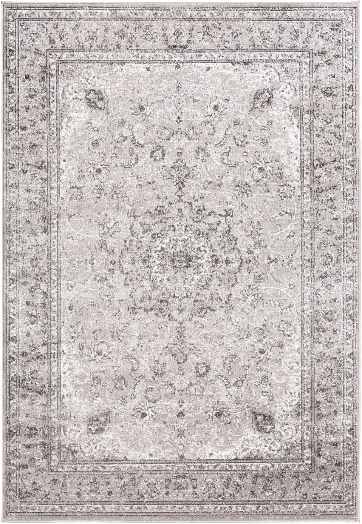 Surya Monte Carlo Mnc-2321 Light Gray, Charcoal, White Rugs.