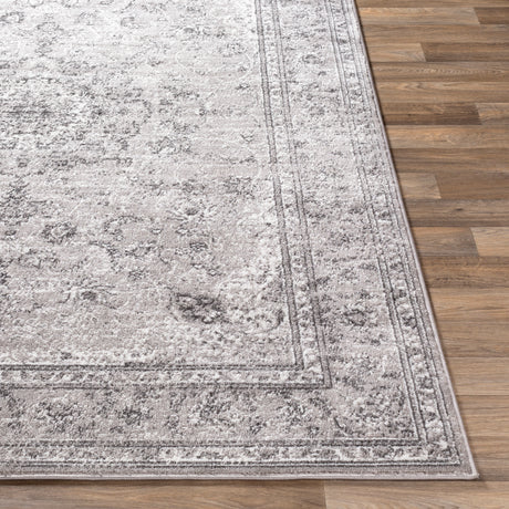 Surya Monte Carlo Mnc-2321 Light Gray, Charcoal, White Rugs.