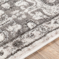 Surya Monte Carlo Mnc-2330 Light Gray, Charcoal, White Area Rug