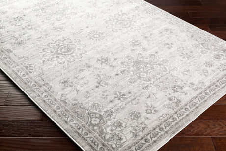 Surya Monte Carlo Mnc-2331 Light Gray, White, Charcoal Rugs.