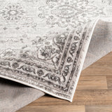 Surya Monte Carlo Mnc-2331 Light Gray, White, Charcoal Rugs.