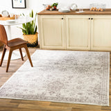 Surya Monte Carlo Mnc-2331 Light Gray, White, Charcoal Rugs.