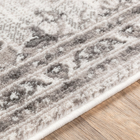 Surya Monte Carlo Mnc-2331 Light Gray, White, Charcoal Rugs.