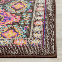 Safavieh Monaco Mnc240B Brown / Multi Area Rug