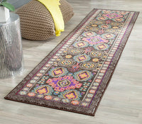 Safavieh Monaco Mnc240B Brown / Multi Area Rug