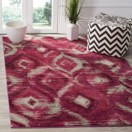 Safavieh Monaco Mnc242D Fuchsia / Cream Rugs.