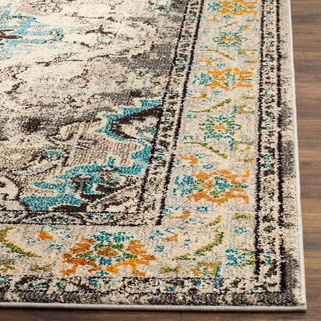 Safavieh Monaco Mnc243G Grey/Light Blue Rug.