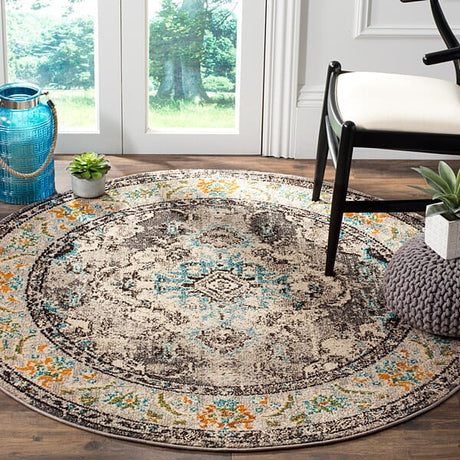 Safavieh Monaco Mnc243G Grey/Light Blue Rug.